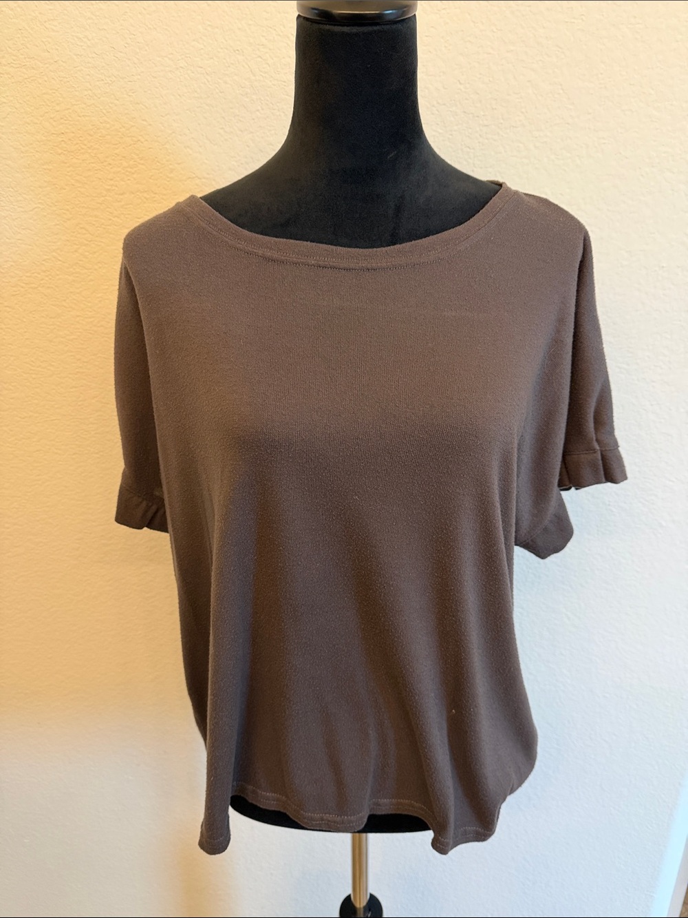 For The Republic Women's Short Sleeve Top in Brown